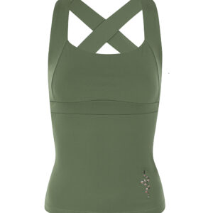 Top Aurora verde olive